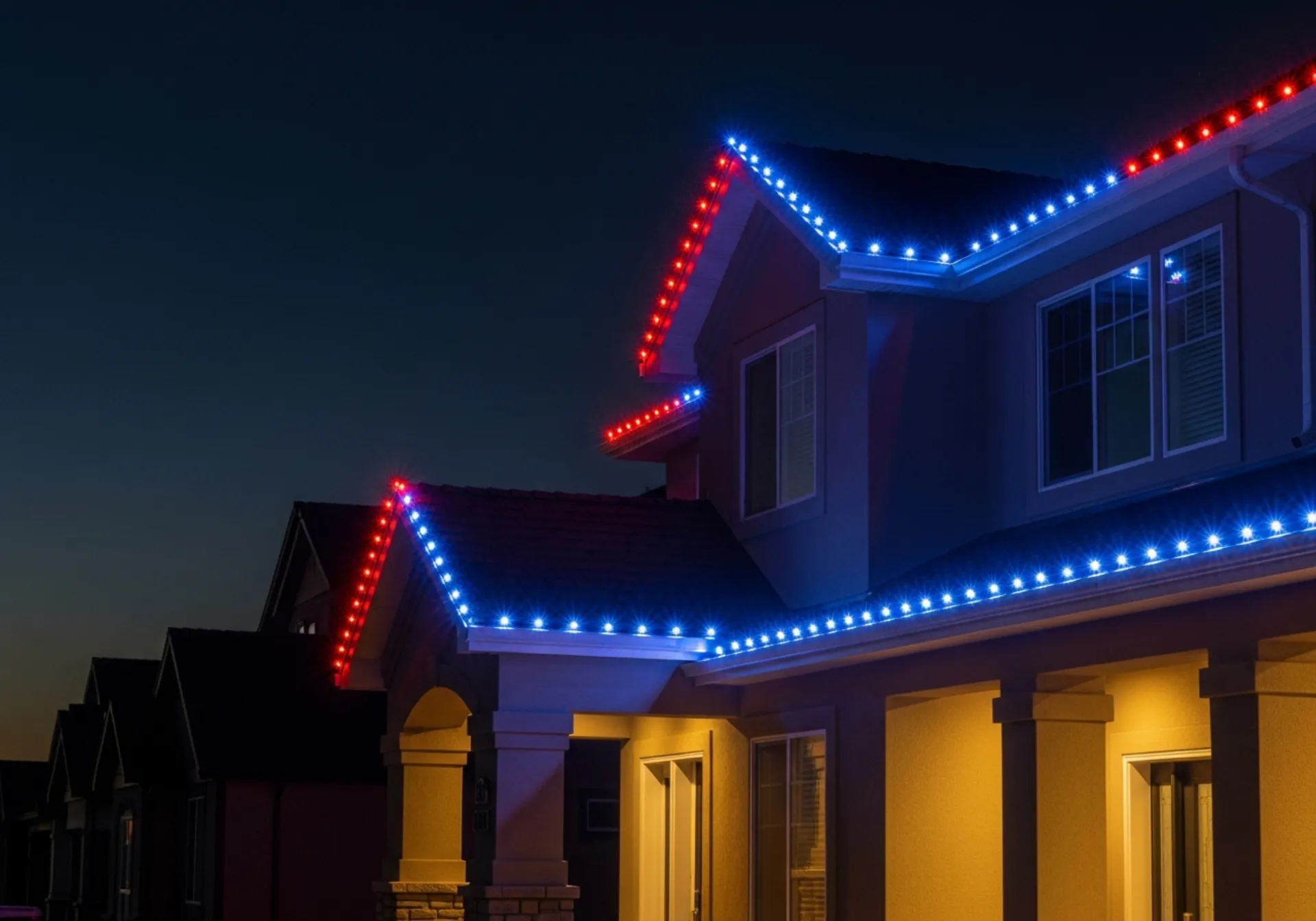 Patriotic permanent LED display